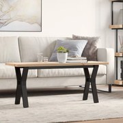vidaXL Mesa de centro estrutura em Y 110x40x45,5cm pinho/aço