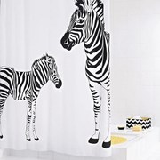 Cortina de duche Zebra 180x200 cm