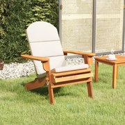 vidaXL Cadeira de jardim Adirondack com almofadões acácia maciça