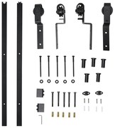 Conjunto de ferragens para porta deslizante dupla Kit de acessórios pa