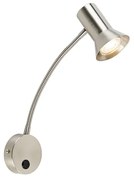 Candeeiro de parede em aço com braço flexível - Karin flex Design,Moderno,Retro