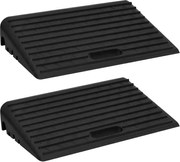 vidaXL Rampas para bermas 2 pcs 50x30x11 cm borracha