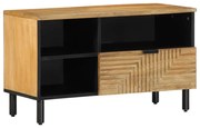 Móvel de TV 80x33x46 cm madeira de mangueira maciça castanho