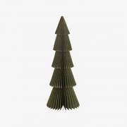 Árvore De Natal De Papel Jesper Verde Pesto Com Borda Dourada & ↑29,5 Cm - Sklum