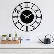 Relógio de Parede Decorativo Enzoclock – Preto – 48 x 48 cm