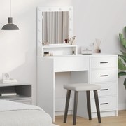 Mesa de Maquiagem vidaXL com Luzes LED Brancas 50x41x135 cm