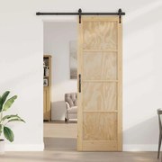 vidaXL Porta Interior 'ORKDAL'78x232x4 cm Madeira Maciça Pinho
