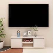 vidaXL Móvel de TV 110x30x40 cm madeira de pinho maciça branco