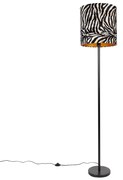 Candeeiro de pé moderno preto abajur zebra de 40 cm - SIMPLO Moderno