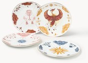 Pratos de pequeno-almoço Mystic, conjunto de 4