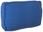 Almofada de Palete Azul Royal para Encosto 70 x 40 x 12 cm, em tecido
