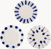 Pratos de pequeno-almoço pintados à mão Linora, conjunto de 3