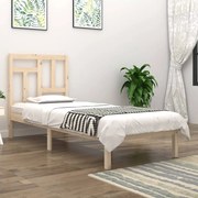 Estrutura de cama solteiro 3FT 90x190 cm pinho maciço