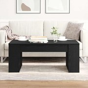 vidaXL Mesa de centro Carvalho Preto 102 x 55 x 42 cm