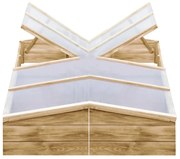 vidaXL Estufas 2 pcs 200x50x35 cm madeira de pinho impregnada
