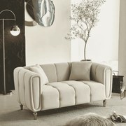 SOFÁ ALMA CREME COM ALMOFADAS 155X81X71CM