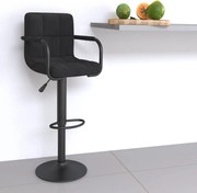 vidaXL Banco de bar veludo preto