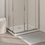vidaXL Base de chuveiro retangular 70x90 cm ABS