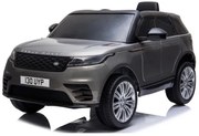 Range Rover Velar 12v, Carro elétrico Infantil módulo de música, assento de couro, pneus de borracha EVA Cinzento