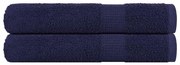 vidaXL Toalhas sauna 2 pcs 80x200 cm 360 gsm 100% algodão azul marinho