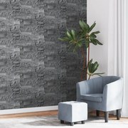 vidaXL Papel parede 3D c/ aspeto de pedra 10x0,53 m não-tecido preto