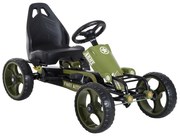 HOMCOM Go-Kart a pedais para crianças acima de 3 anos com freio  embreagem assento ajustável máx. 35 kg 105x54x61cm Verde