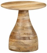 vidaXL Mesa de apoio Ø40x40 cm madeira de mangueira maciça