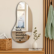 Autocolante para espelho S3 – You are kind, smart, beautiful, enough. (Handwritting)