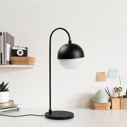 Candeeiro de Mesa Horn – Preto e Branco – 18 x 25 x 53 cm