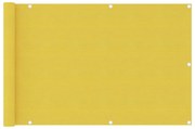 Tela de varanda 90x400 cm PEAD cor amarelo