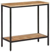 vidaXL Mesa consola 70x35x70 cm madeira de mangueira áspera maciça