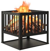 vidaXL Braseira 40x40x40 cm aço