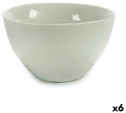 Tigela 13 X 7,2 X 13 cm Porcelana Branco 600 Ml (6 Unidades)