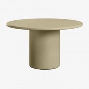 Mesa De Jantar Redonda Em Mdf (ø130 Cm) Rodeo Verde Sálvia - Sklum