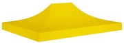 Teto para tenda de festas 4x3 m 270 g/m² amarelo