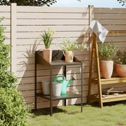 vidaXL Suporte para plantas 56,5x54,5x100 cm aço galvanizado antracite