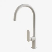 Torneira De Cozinha Com Bica Alta Em Latão Alameda Branco - Sklum