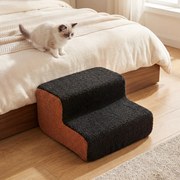 Rampa de espuma de 2 níveis para cães com capa lavável e inclinação suave para sofás, destinada a animais de estimação mais velhos ou com lesões – Pre