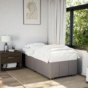 Estrutura cama sem colchão 90x200 cm tecido cinza-acastanhado