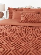 Capa de edredão em percal de algodão com acabamento tufado Phil