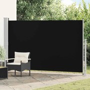 vidaXL Toldo lateral retrátil para pátio 180x300 cm preto