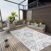 vidaXL Tapete de exterior 140x200 cm ARAKIL PP cinzento-claro