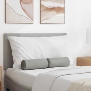 vidaXL Almofadas de Apoio 2 pcs Cinza Nuvem Ø 15 x 40 cm tecido