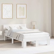 vidaXL Estrutura da Cama Branco 120 x 200 cm Madeira de pinho maciça