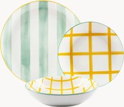 Conjunto de loiça em porcelana Elba, 6 pessoas, conjunto de 18