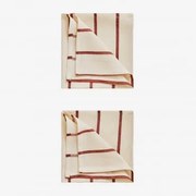 Conjunto De 2 Guardanapos De Algodão Gracilis Vinho Tinto - Sklum