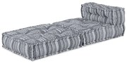 vidaXL Pouffe Modular em Cinza, 70x70x54 cm, Tecido