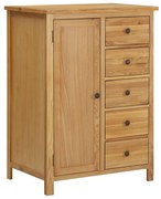 vidaXL Roupeiro 76x52x105 cm madeira de carvalho maciça