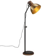 vidaXL Candeeiro de pé 25 W 30x30x100-150 cm E27 bronze antigo