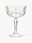 Taças de champanhe de cristal com relevo Opera, conjunto de 6
